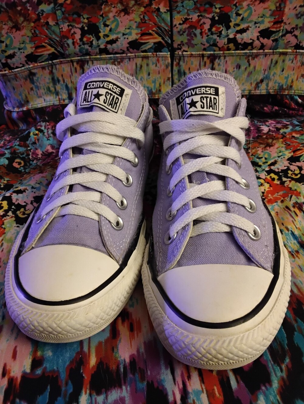 Converse All Star Sneakers shoes light Purple Women's Size 7 canvas